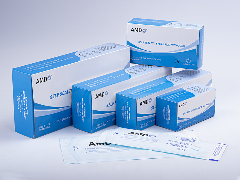 Bolsa de esterilización de auto sellado AMD